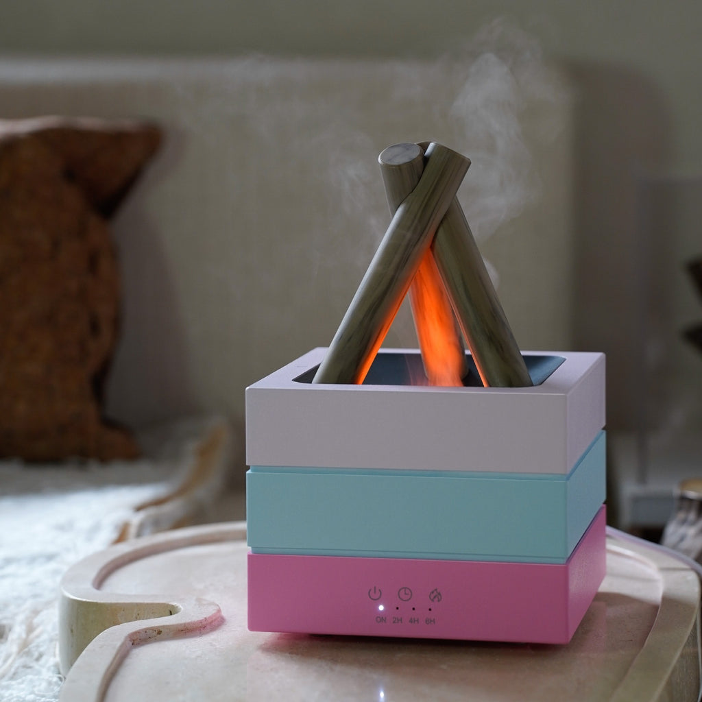 Campfire Aromatherapy Diffuser | Remote Control & Timer | 4 Colors