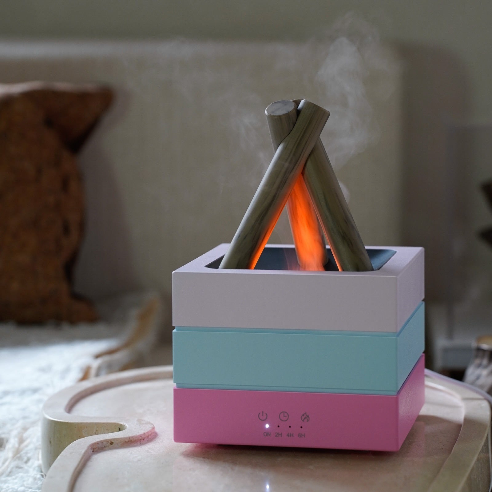 Campfire Aromatherapy Diffuser | Remote Control & Timer | 4 Colors