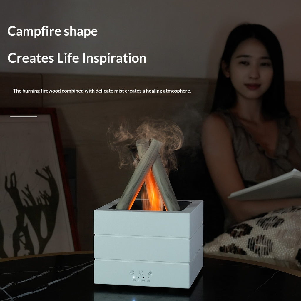 Campfire Aromatherapy Diffuser | Remote Control & Timer | 4 Colors