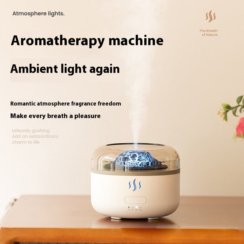 Colorful Flame Aromatherapy Diffuser | Ultrasonic | Negative Ion | USB Powered