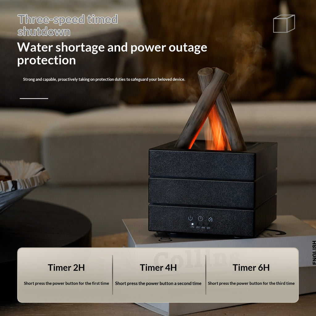Campfire Aromatherapy Diffuser | Remote Control & Timer | 4 Colors